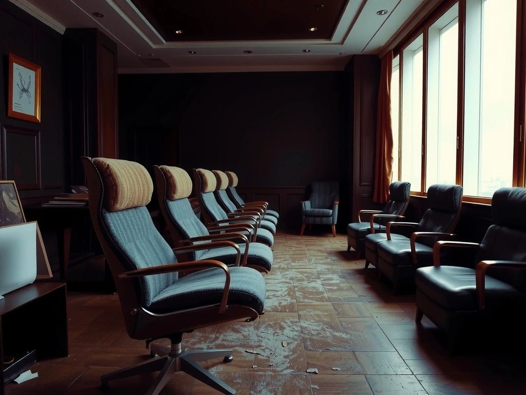 Salle avant nettoyage