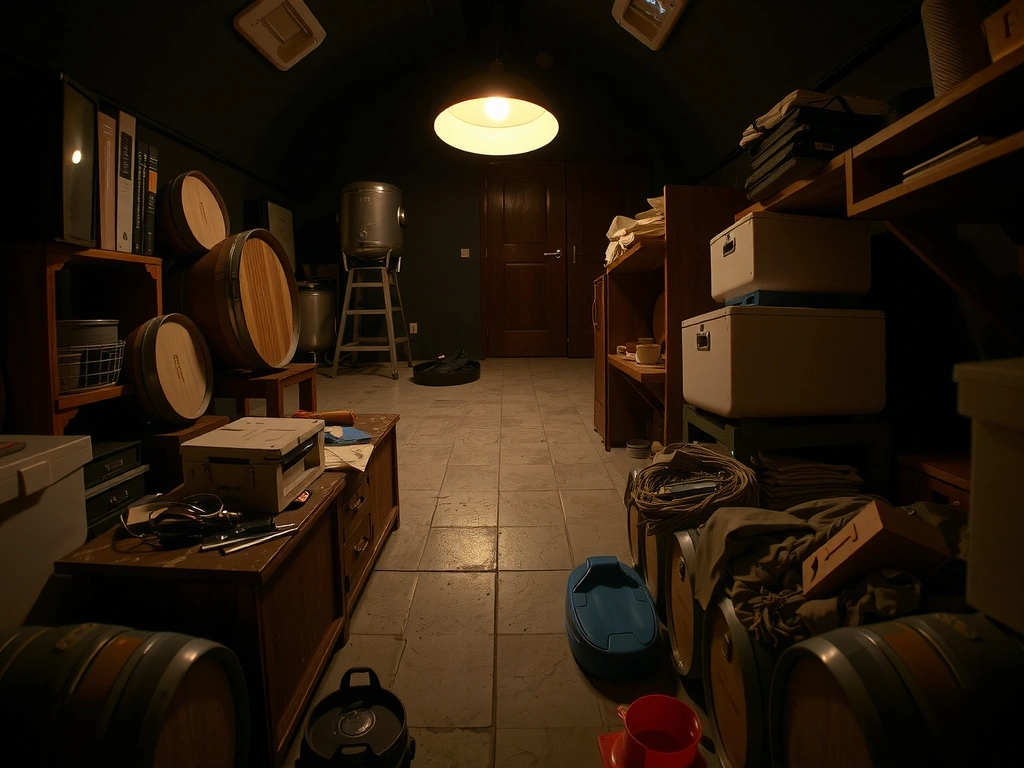 Espace de rangement organisé